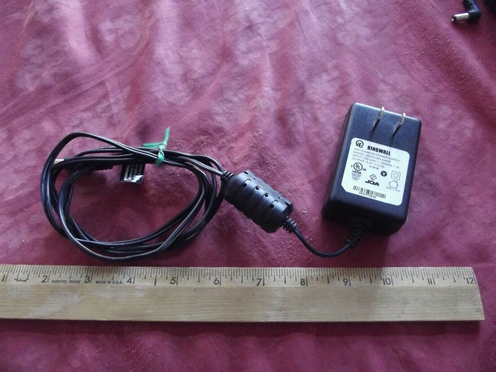 Kingwall AS200-050-AA400 AC/DC Power Adaptor transformer 5V 4A +ve polarity Type: AC/DC Adapter MPN: AS200-050-AA400 Kingwall AS200-050-AA400 AC/DC Power Adaptor transformer 5V 4A +ve polarity Type: AC/DC Adapter MPN: AS200-050-AA400